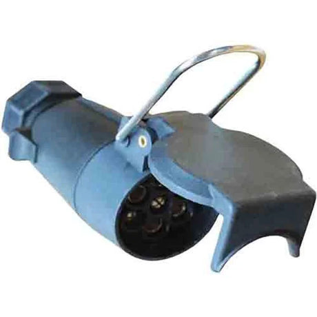 Trailer Socket 7 Pin Large Round Plastic With A Hook - LoadMaster