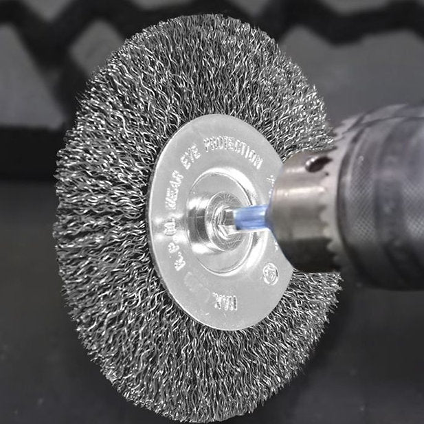 Wire Wheel Brush 2″ Fine 1/4″ Maximum 4500 RPM - PKTool