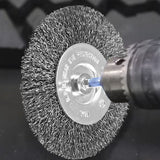Wire Wheel Brush 2″ Fine 1/4″ Maximum 4500 RPM - PKTool | Universal Auto Spares