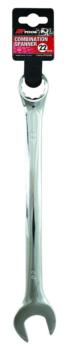 Metric CR-V 20mm - 32mm Combination Spanner Smooth Satin Finish - PKTool 22mm