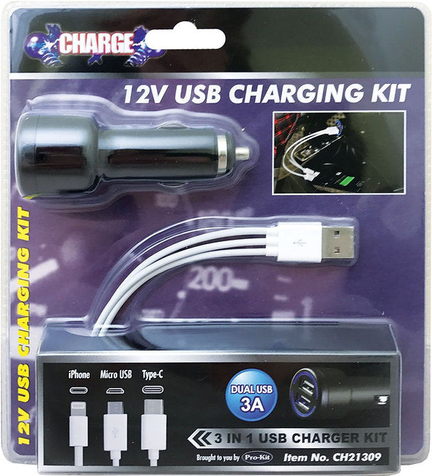 Cigarette Lighter Accessory Socket With Multi-interface 2 USB - Charge