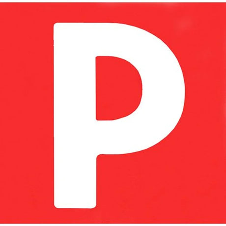 Red P Plates - 2 Piece Magnetic Western Australian Use | Universal Auto Spares
