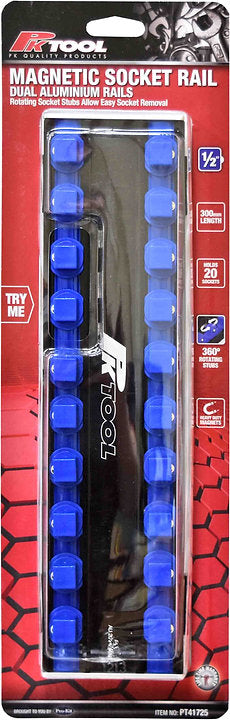 Magnetic Socket Rail Dual Aluminium Rail, 300mm Length - PKTool