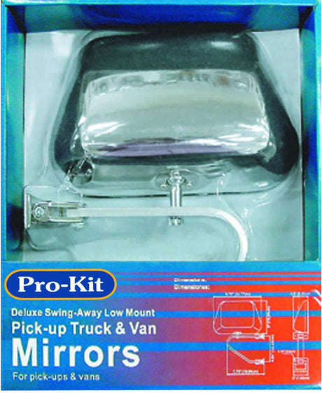 Mirror 1 Piece 250 x 150mm (9-3/4″ X 6″) Universal Truck Door Low-Mount - PKTool