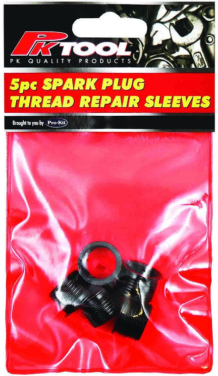 Sleeve 5 Piece Spark Plug Thread Repair ReplacementM14 X 1.25 X 11.2mm - PKTool