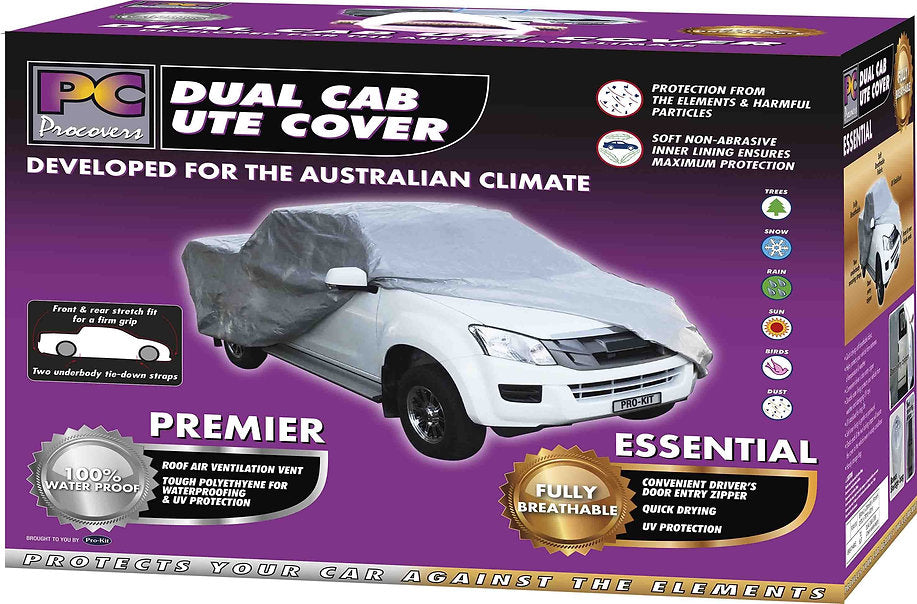 Dual Cab Ute Cover Breathable 550 L X 200 W X 161cm H - PC Procovers