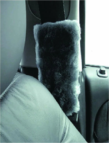 Seat Belt Buddies Charcoal Sheep Skin - PC Procovers