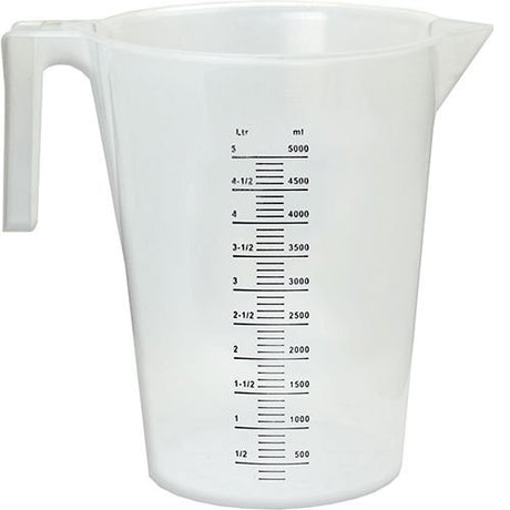 Measuring Jug 500ml, 1Ltr, 2Ltr, 3Ltr & 5Ltr - PKTool 5Ltr