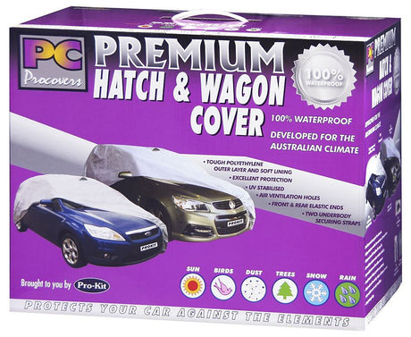 Hatch/Wagon Cover Small-Medium 100% Waterproof (406 X 165 X 119mm) PC Procover | Universal Auto Spares