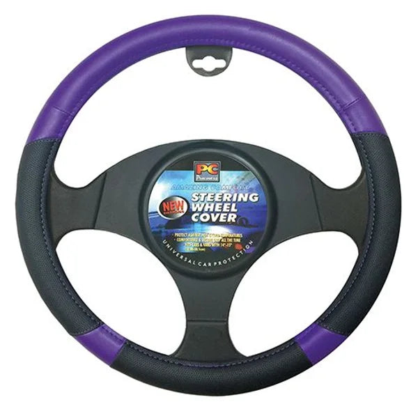 Steering Wheel Cover Black/Purple - PC Procovers