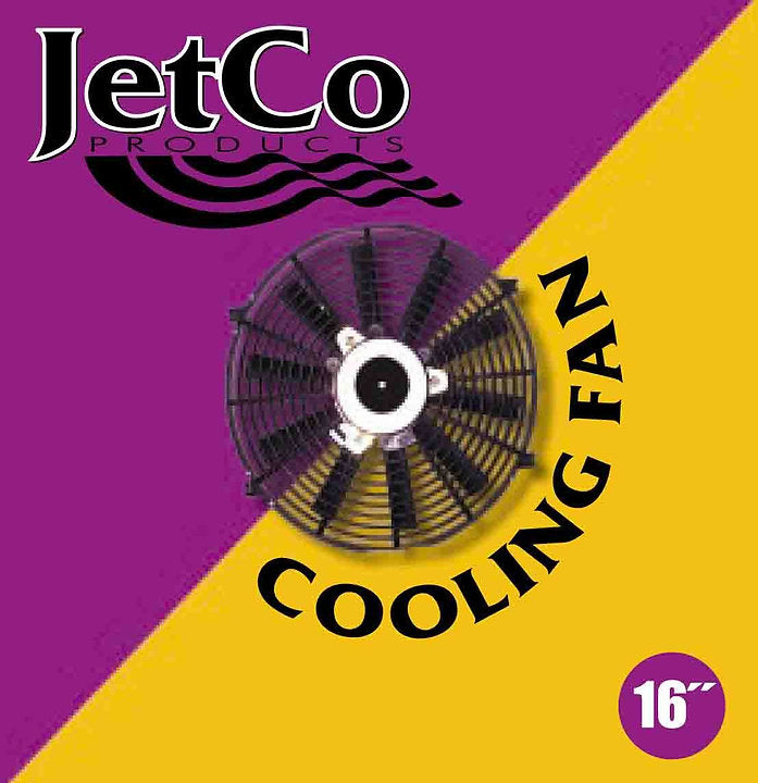 Cooling Fan 16" 12v 80w 6.5AMP Universal - JetCo