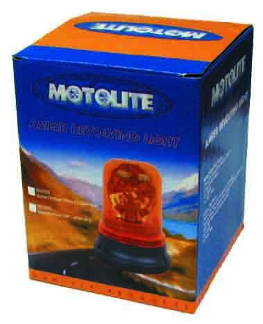 Revolving Light Screw On Type Amber 12v 200mm Wire - Motolite | Universal Auto Spares