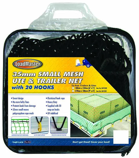 Trailer Net Polypropylene 35mm Square Weave 150cm, 270cm - LoadMaster