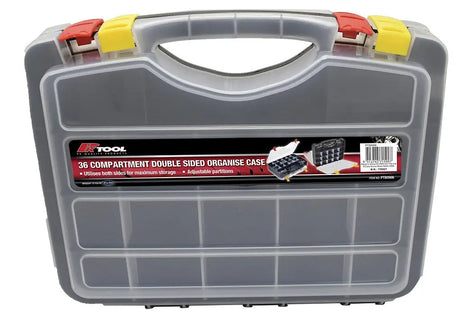 Double Sided 36 Compartments Organizer Case, Adjustable Partitions - PKTool