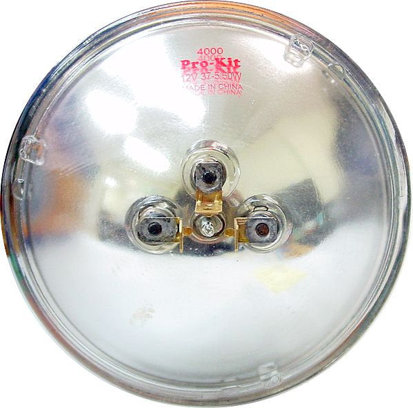 Sealed Beam - 5-3/4″ 24v Round Small 3 Pin 146mm Diameter - Motolite