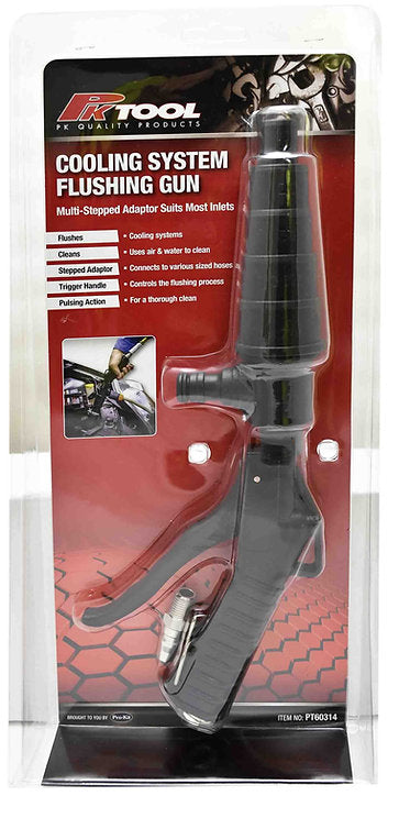 Cooling System Flushing Gun Multi-Stepped Adaptor Suits Most Inlets - PKTool