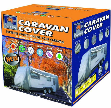 Caravan Cover Small Fits Overall Length 4.8 To 5.4 Meter - PC Procovers | Universal Auto Spares