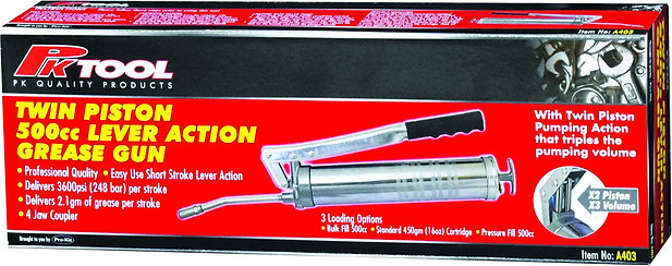 Grease Gun 500cc With Twin Piston Professional Quality - PKTool
