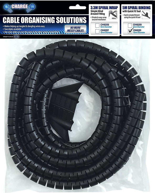 Spiral Binding 15mm X 5 Meter With Tool - Charge