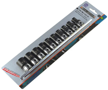 10 Piece 1/2 Drive 6-Point Metric, Standard Socket Set - Impact Tools | Universal Auto Spares