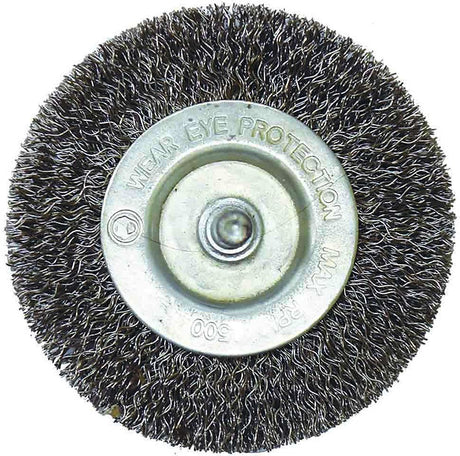 Wire Wheel Brush 2″ Fine 1/4″ Maximum 4500 RPM - PKTool