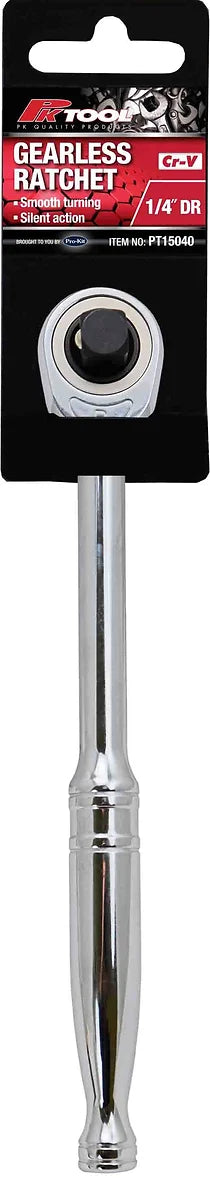1/4” DR 250mm Gearless Long Arm Ratchet Silent Action - PKTool