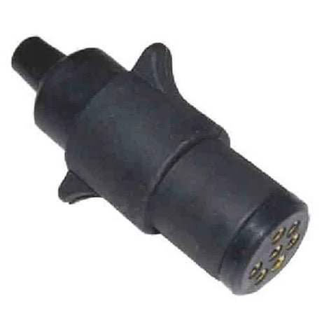 Trailer Plug 7 Pin Small Round Plastic - LoadMaster
