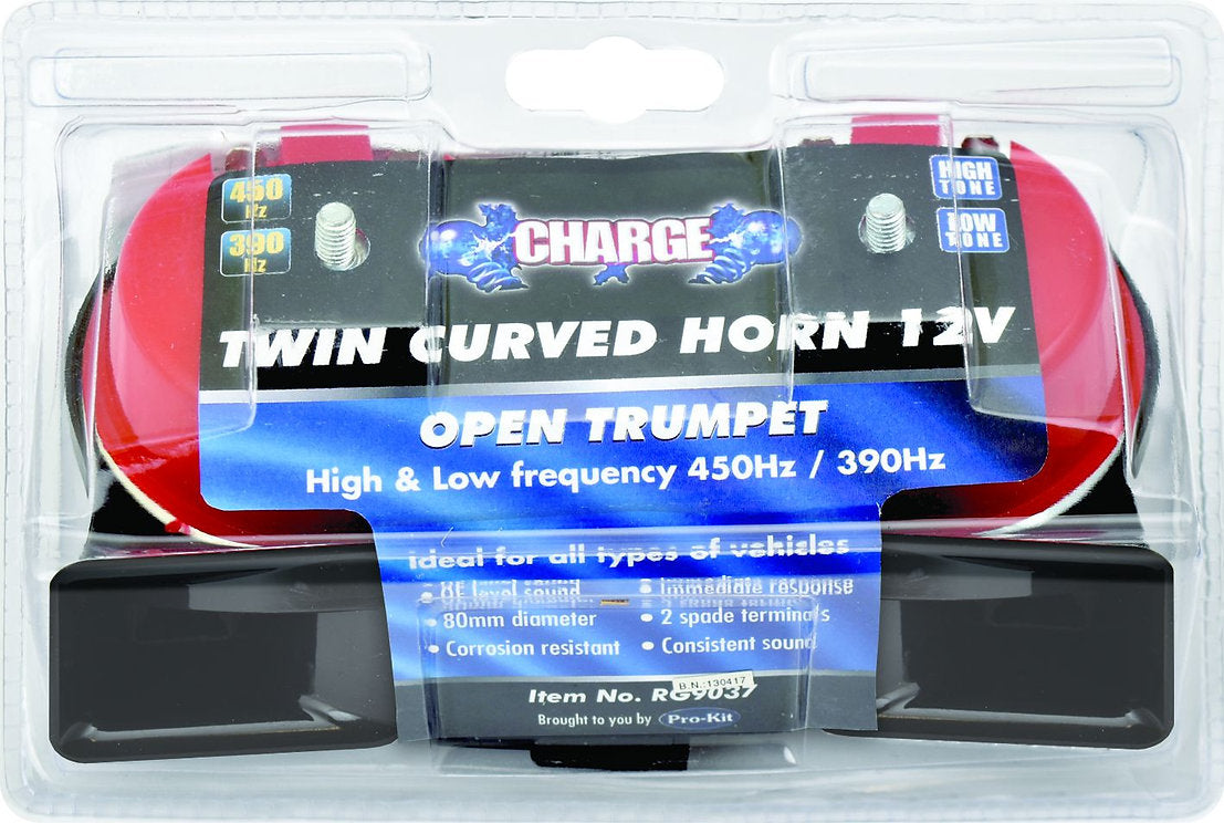 Horn Twin Curved High/Low 12 450Hz & 390Hz - Charge