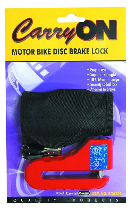 Motorbike Large Disc Brake Lock 10 x 100mm - LoadMaster