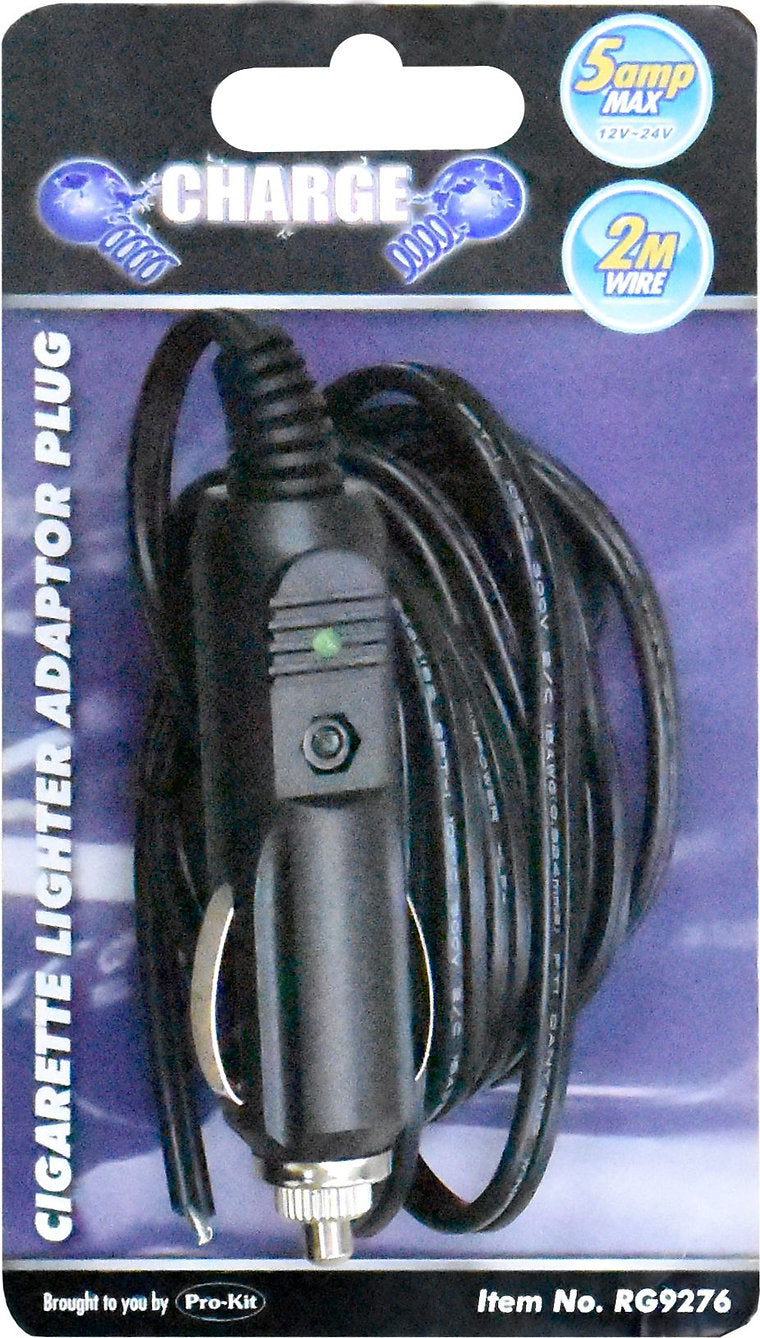 Replacement Lighter Adaptor Plug With Power Cord - Charge