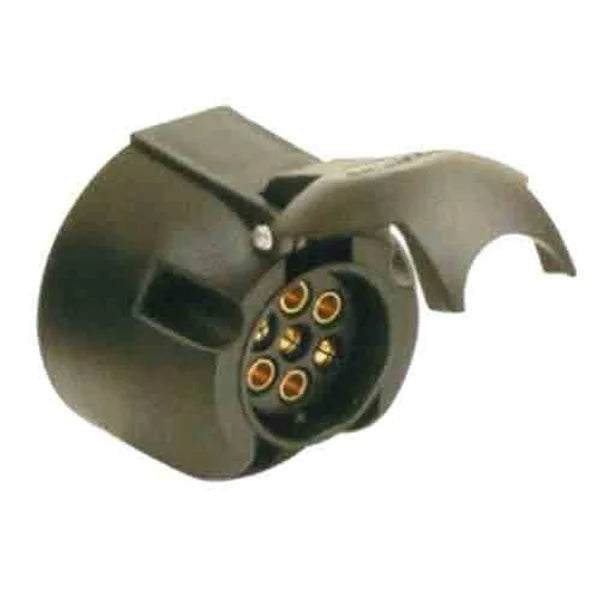 Trailer Socket 7 Pin Large Round Side Socket Without WaterProof - LoadMaster