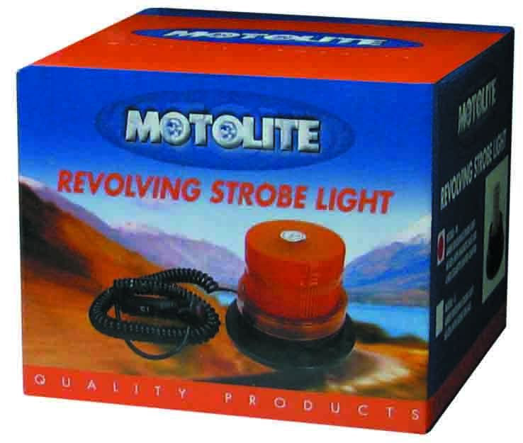 Revolving/Strobe Light 60 Led Amber With Screw On Base - Motolite