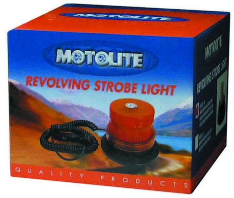 Revolving/Strobe Light 60 Led Amber With Screw On Base - Motolite
