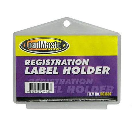 Rego Label Holder Plastic Rectangular - LoadMaster | Universal Auto Spares