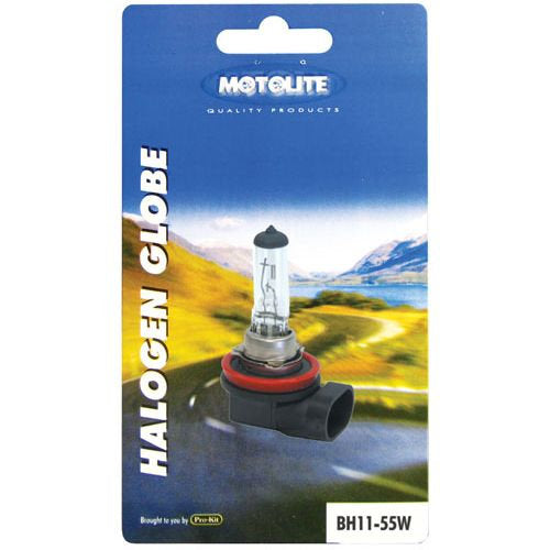 Headlamp Globes H11 55W Blister Pack Halogen BH11-55W - Motolite