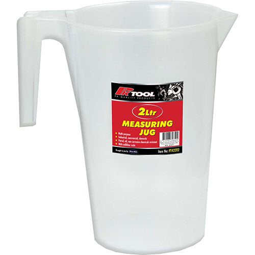 Measuring Jug 500ml, 1Ltr, 2Ltr, 3Ltr & 5Ltr - PKTool 2Ltr