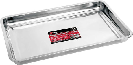 Stainless Steel Drip Tray, Stops Floor Contamination & Improves Safety - PKTool | Universal Auto Spares
