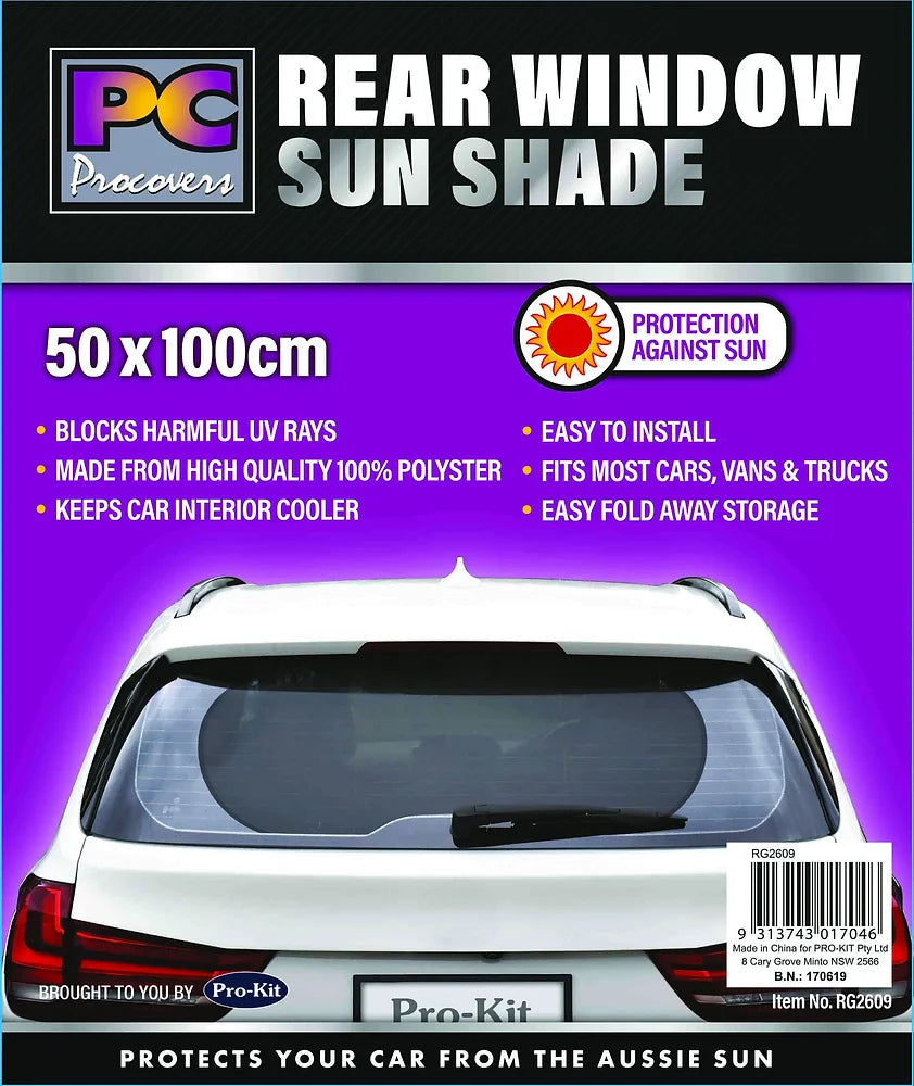 Rear Twist Sun Shade 50cm x 100cm - PC Procovers