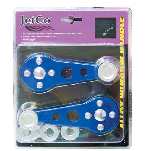 Window Winder Silver, Red and Blue Alloy - JetCo Blue