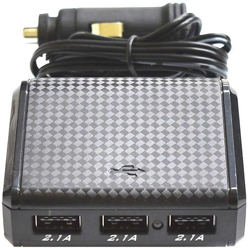 Cigarette Lighter Accessory Socket With 3 USB - Charge