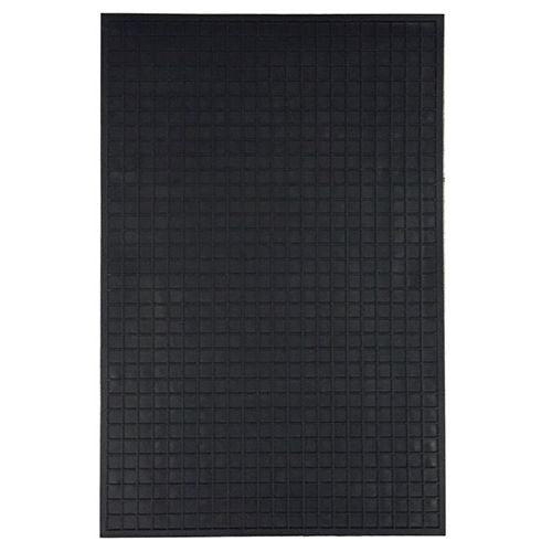 Large Black Rectangular Rubber Mat 64 X 49cm - PC Procovers