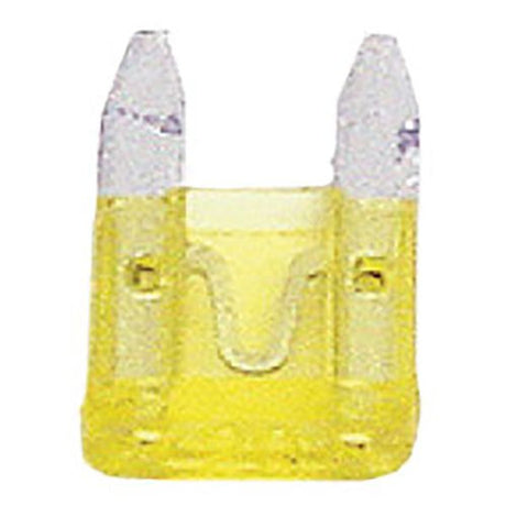 Mini Blade Fuse - 20AMP 10 Piece, 100 Piece Yellow | Universal Auto Spares
