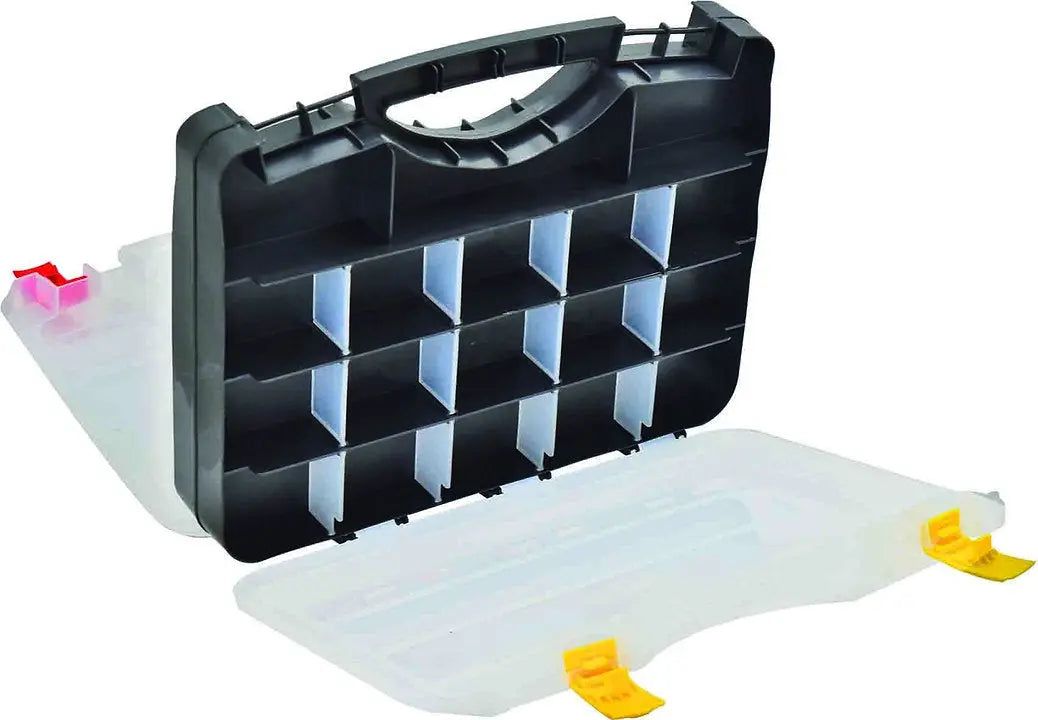 Double Sided 36 Compartments Organizer Case, Adjustable Partitions - PKTool | Universal Auto Spares