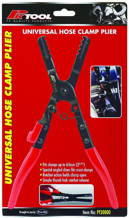 Universal Hose Clamp Plier Special Angled Claws Fits Most Clamps - PKTool