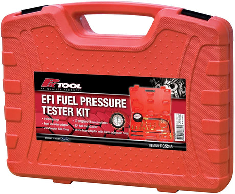 EFI Fuel Pressure Tester Kit, 140Psi, Fuel Line Olive Adaptor - PKTool