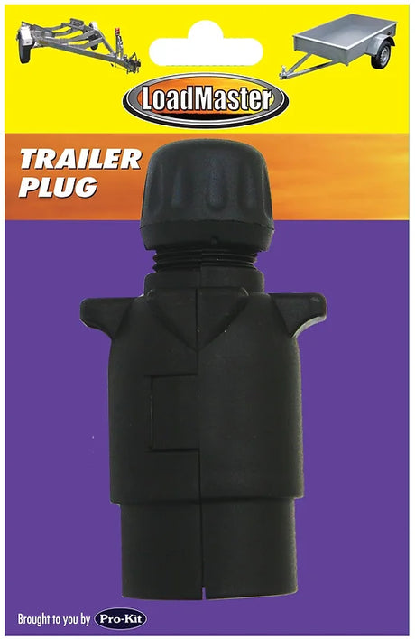 Trailer Plug 7 Pin Large Round Plastic Moulded - LoadMaster
