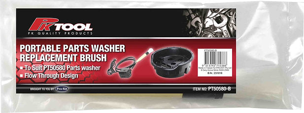 Portable Parts Washer Replacement Brush Flow Through Design - PKTool