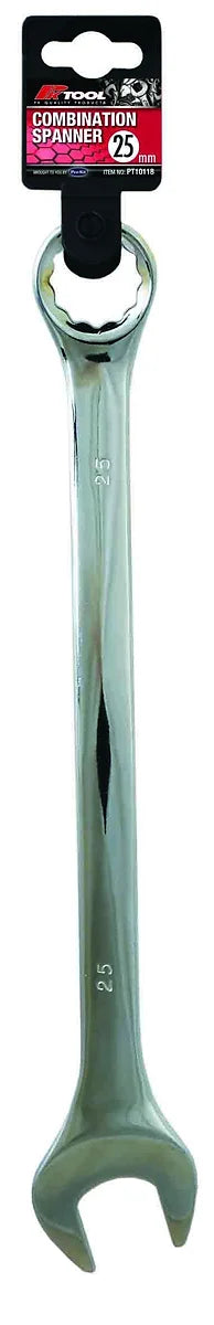 Metric CR-V 20mm - 32mm Combination Spanner Smooth Satin Finish - PKTool 25mm