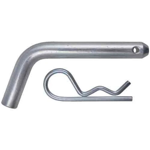 Hitch Pin With Locking Clip, Chrome Plated, Secures Pin - LoadMaster