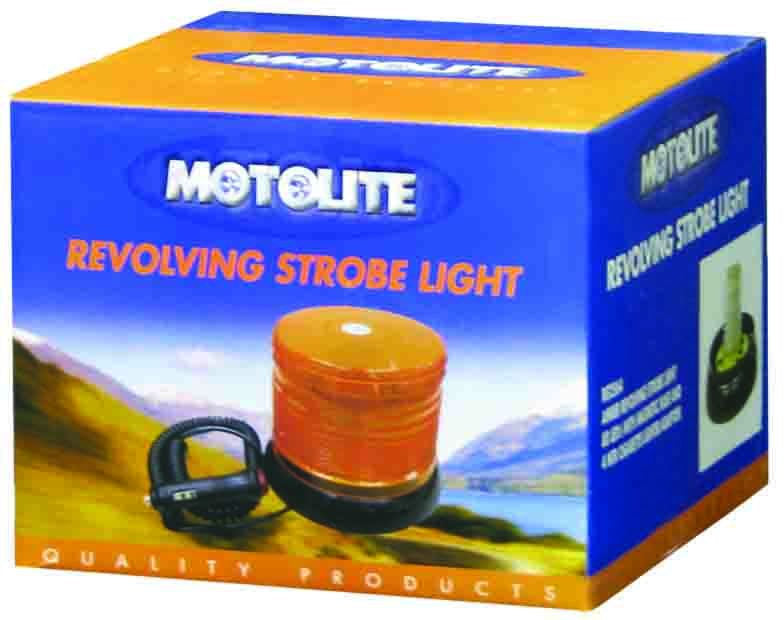 Revolving/Strobe Light 80 Led Amber With Magnetic Base - Motolite
